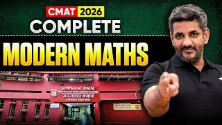 CMAT 2026: Complete Modern Maths One-Shot | All Topics Covered