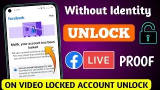 Without id card locked facebook account unlock🔓how to unlock lock facebook account without identity