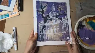 MONOTYPE GEL PRINT by Stefania Lai