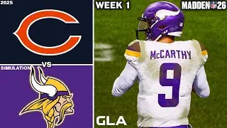 Vikings vs. Bears | Week 1 Simulation | Madden 26 PS5 Gameplay