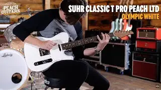 No Talking...Just Tones | Suhr Classic T Pro Peach LTD - Olympic White - Roasted Maple/Rosewood