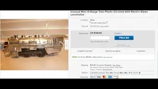 MARX UNUSUAL CHROME LOCOMOTIVE / EBAY $ 100 / REDUCED FROM $ 225 / PURE BULLSHIT !!!