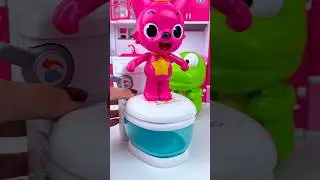 ASMR Unboxing Pororo & Pinkfong Bath Toy Set |Satisfying Toy Play with Subi Toys