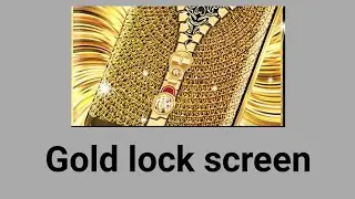 شرح تطبيق Gold lock screen