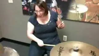 Liz Drumming at Best Buy!