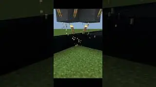Minecraft among us falling concrete powder art.