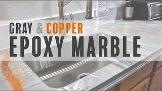 HOW TO | Make Gray and Copper Marble Countertops