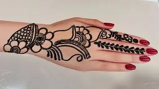 Very Beautiful Easy Back Hand Check Mehndi Design | Simple & Stylish Mehndi Design