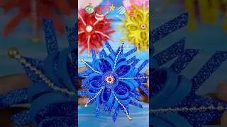 Handmade Christmas Snowflake🌲 DIY Xmas Crafts Idea 2024😍❄️ #diy #craft #christmas #handmade
