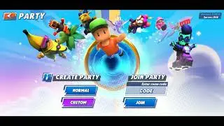I'm playing stumble guys with my friend sumayu