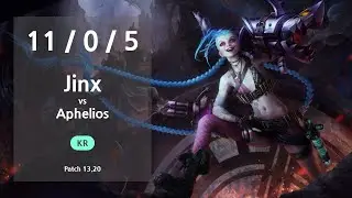 Jinx ADC vs Aphelios - KR Challenger Patch 13.20