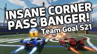 INSANE Corner Pass to Banger Goal! 😱 Rocket League Teamwork S21 🔥