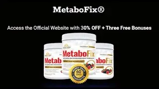 METABOFIX  REVIEW - Does Metabofix Works? Is it 100% Natural? Be sure to listen to this audio!!!