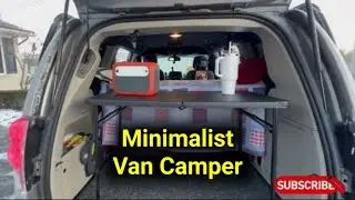 Ultimate Van Setup | 2019 DGC | Van Dweller Camping Clutter Free | I Love this little table!