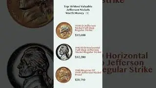 Top 10 Most Valuable Jefferson Nickels Worth Money (1) #uscoins #numismmatics