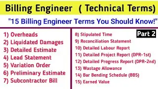 (Part-2) 15 Essential Billing Engineer Technical Terms Explained in Hindi. BBS, DPR, RECONCILIATION.