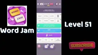 Word Jam Level 51 Walkthrough | Step-by-Step Guide 🧠 | SolutionGuruji