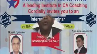 GST SEMINAR 28 JAN 17 by Dr. Girish Ahuja at Stargate with ca Manoj Batra