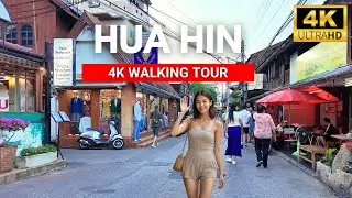 HUA HIN 🇹🇭 Shrine Exit to Night Market Walk | Fishermen Village | 4K | 2026 Thailand