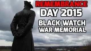 REMEMBRANCE DAY Black Watch Memorial, Powrie Brae, Dundee, Scotland