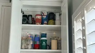 Coffee Cup Cabinet Refresh+ Declutter | Organize With Me #organization #declutter #donate