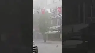 Hailstorm in #ankara #hail #hailstorm , Rainy Vibes