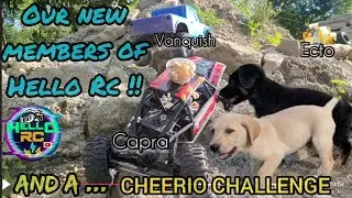 Meet the newest members of the Hello Rc team! A a cheerio challenge between the capra ecto vanquish