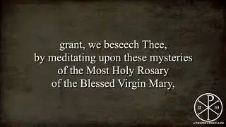 Prayer: Rosary Conclusion