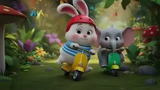 Wheels on the Scooter Song for Kids | Fun Vehicle Song & Nursery Rhyme for Toddlers 🛴🎶👶
