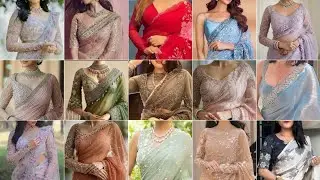 Simple Georgette Chiffon Saree Blouse Designs || Beautiful Georgette Saree Fancy Blouse Designs ❤|