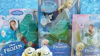 Disney Frozen Super Collection! Elsa's Jewelry Tiara Sparkle Shoe Set And Ice Skating Elsa Doll