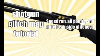 Krunker.io shotgun glitch map walk through | speed run, secret path, glitches