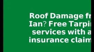 𝗥𝗼𝗼𝗳 𝗗𝗮𝗺𝗮𝗴𝗲 𝗳𝗿𝗼𝗺 𝗜𝗮𝗻? 𝗙𝗿𝗲𝗲 𝗧𝗮𝗿𝗽𝗶𝗻𝗴 𝘀𝗲𝗿𝘃𝗶𝗰𝗲𝘀 𝘄𝗶𝘁𝗵 𝗮𝗻 𝗶𝗻𝘀𝘂𝗿𝗮𝗻𝗰𝗲 𝗰𝗹𝗮𝗶𝗺!