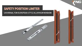 KN208AG Safety Position Limiter | Universal for European-Style Aluminum Window