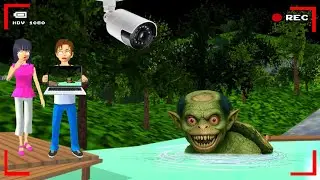 Yuta Mio Panik CCTV Merekam MAKHLUK KAPPA Di Sungai 😱 | Sakura School Simulator