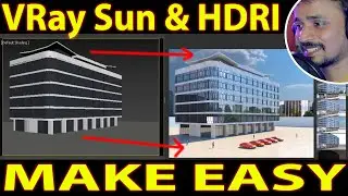 VRAY SUN WITH HDRI SETUP | kaboomtechx
