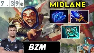 Bzm Meepo Midlane -  Dota 2 patch 7.39e Pro player Full Gameplay