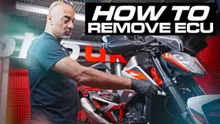 Снятие блока управления KTM 790/890 Duke для перепрограммирования BHP UK