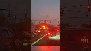 Largo Fire Rescue Paramedics enroute with airhorn and sirens