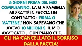 “La mia famiglia disse  ‘Firma o vattene!’ Non sapevano dei miei 10 milioni pronti a zittirli”