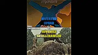 Mutated Spear vs Juvenile Skullcrawler #primal #kongskullisland #vsbattle #vsedit #wisedit #wis