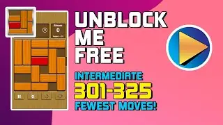 Unblock Me FREE Intermediate Levels 301 to 325 Walkthrough [100% Perfect!]