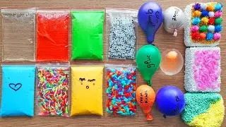 Making Slime With Bags Balloons and Floam Bricks - Satisfying Slime Videos
