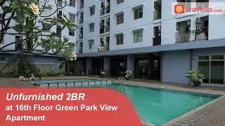 Room Tour Unfurnished 2BR at 16th Floor Green Park View Apartment