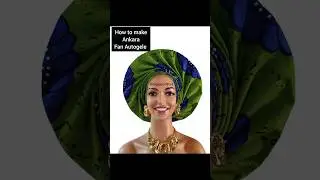 How to make Ankara Fan Autogele Tutorial is Available #turbantutorial #handmade #trending #autogele