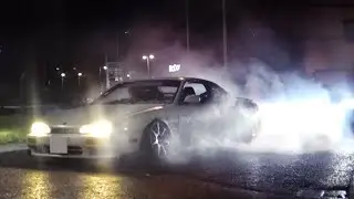Tuner Cars Leaving a Car Meet - February 2020