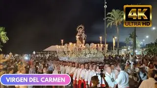 VIRGEN DEL CARMEN Torre del Mar. 2023. Por el paseo marítimo