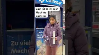 Coin to Cash Machine 💸 Coinstar 🧐🧐 #coinstar #shortsfeed #germany #hundhm&auml;dels #youtube shorts