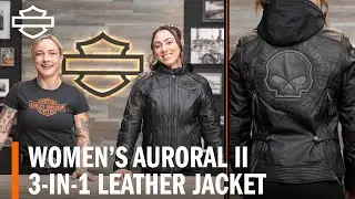 Harley-Davidson Women's Auroral II 3-in-1 Leather Motorcycle Jacket Overview