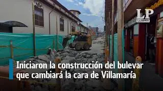 En Villamaría iniciaron la construcción del bulevar que cambiará la cara del municipio